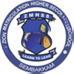 Zion Matriculation Higher Secondary School logo