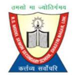 A.R. Model Sen Sec School logo